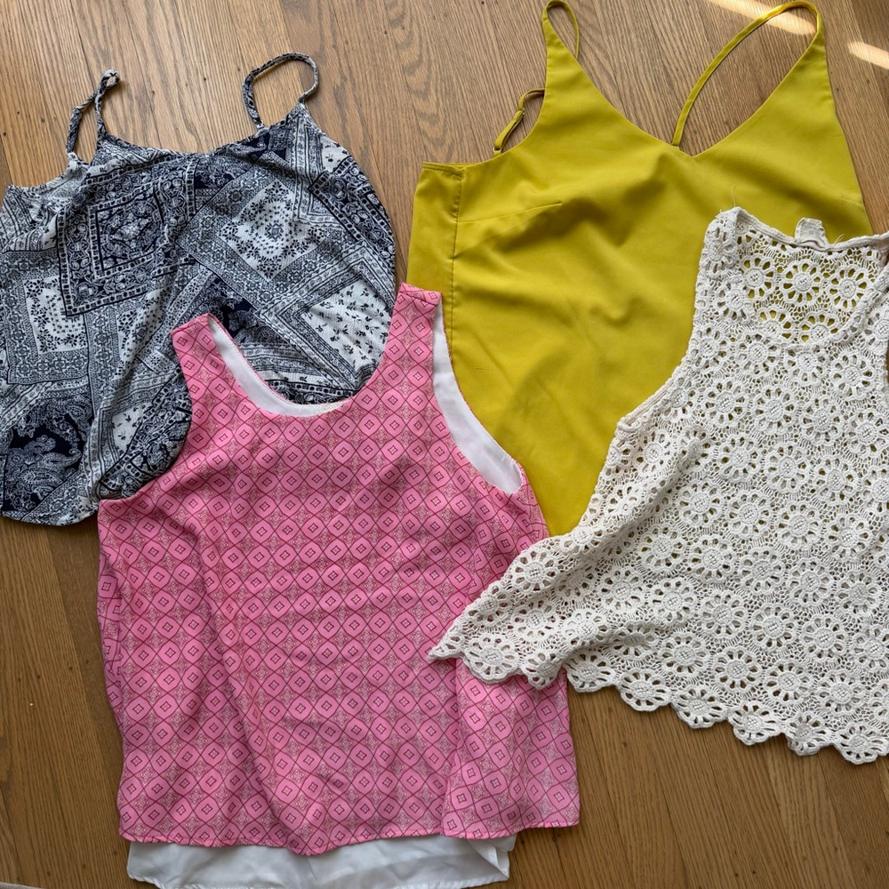Summer tops-Bundle of 4 miscellaneous..see description.